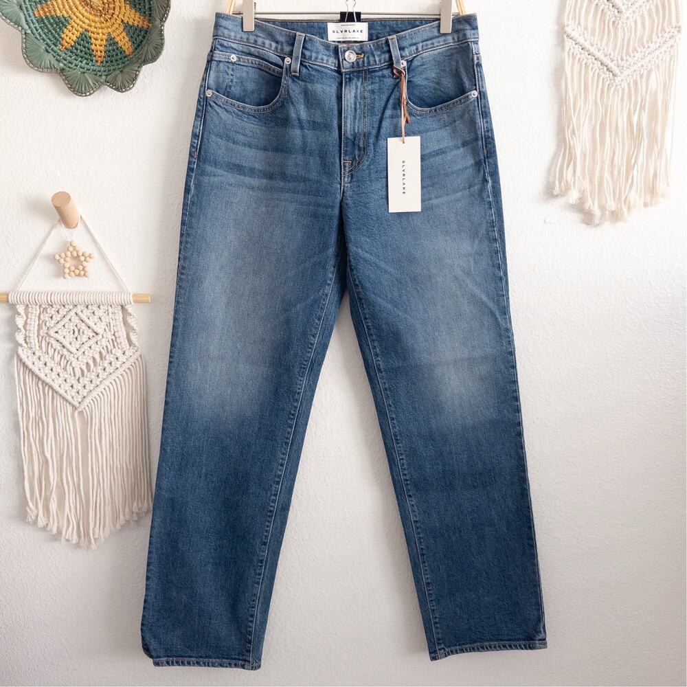 SLVRLAKE Remy in Southern Breeze Premium Denim Straight Leg Jeans Size 29 NEW